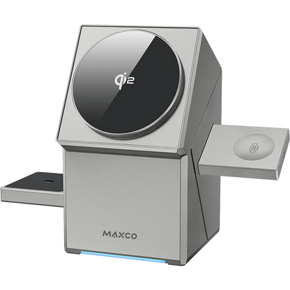 Revolutionary Qi2 3-in-1 Wireless Charger: Auto-Rotating Magic Cube Dock for Effortless Fast Charging of iPhone 16/15/14 Pro Max, AirPods, and Apple Watch
