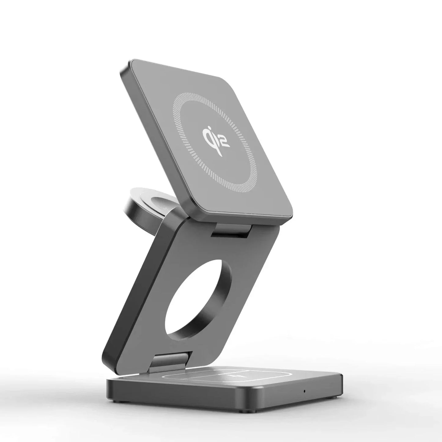 Experience Ultimate Convenience with the Qi2 3-in-1 15W Magnetic Wireless Charger for iPhone 16/15/14/13, Apple Watch, and AirPods - Fast Charging and Folding Design!