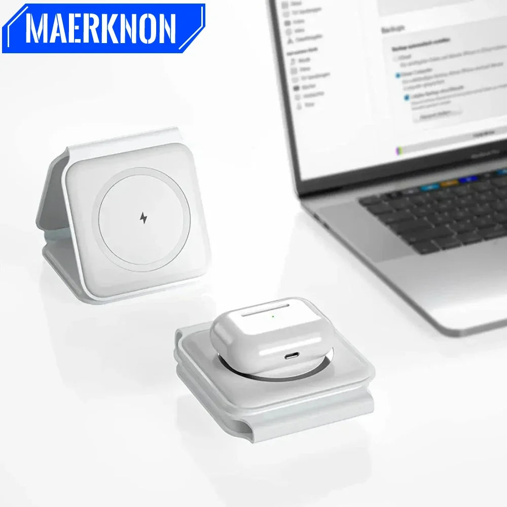 Revolutionary 3-in-1 Magnetic Wireless Charger: Fast Charging Dock Station for iPhone, Apple Watch, and AirPods - Portable & Foldable Design