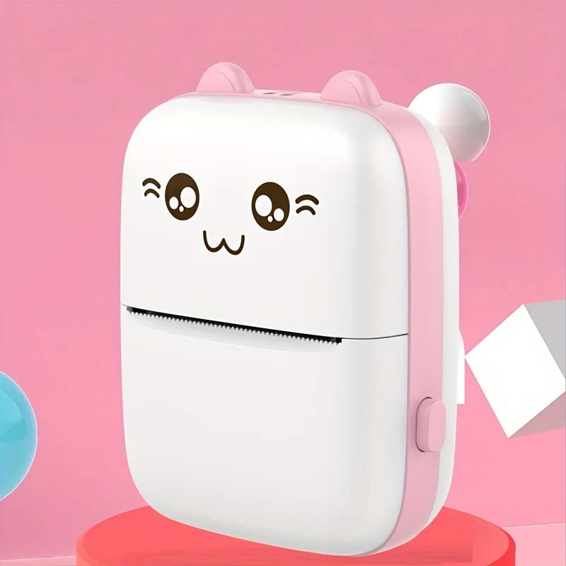 Portable Thermal Printer Mini Cat Print Photo Pocket Thermal Label Printer 58Mm Printing Wireless Bluetooth Android Ios Printers