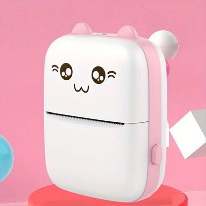 Portable Thermal Printer Mini Cat Print Photo Pocket Thermal Label Printer 58Mm Printing Wireless Bluetooth Android Ios Printers
