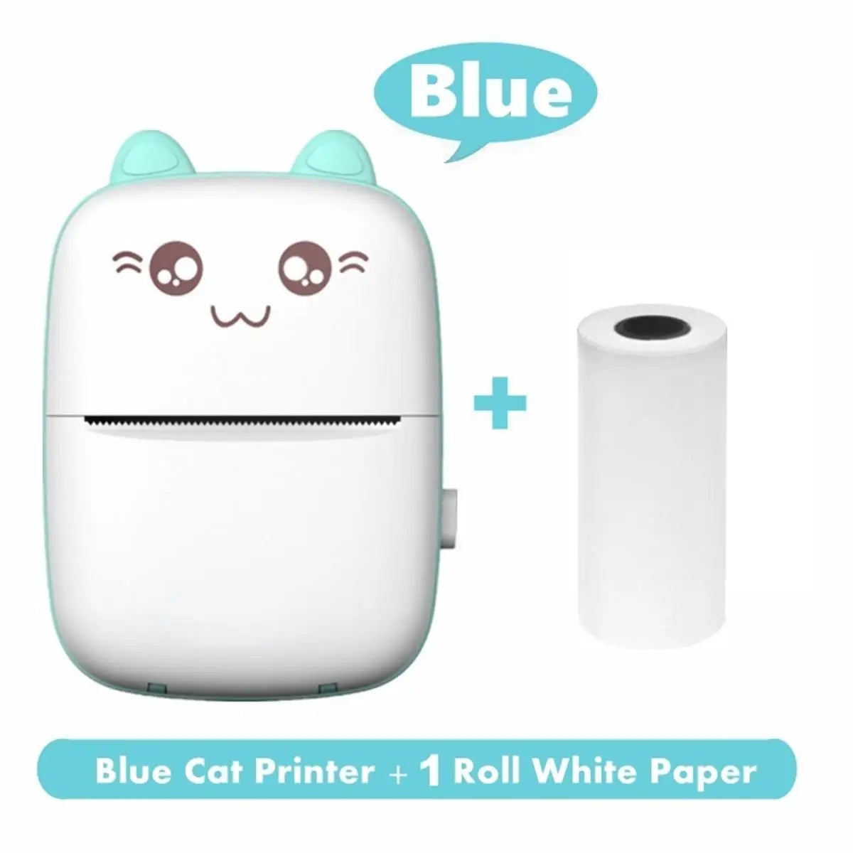 Portable Thermal Printer Mini Cat Print Photo Pocket Thermal Label Printer 58Mm Printing Wireless Bluetooth Android Ios Printers